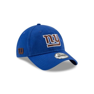 Blue New York Giants Hat - New Era NFL Wilson 9TWENTY Adjustable Caps USA7825091